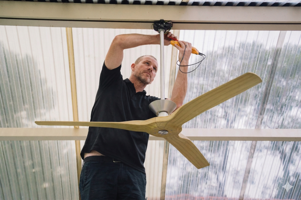 Botany electrician performing a switchboard upgrade
